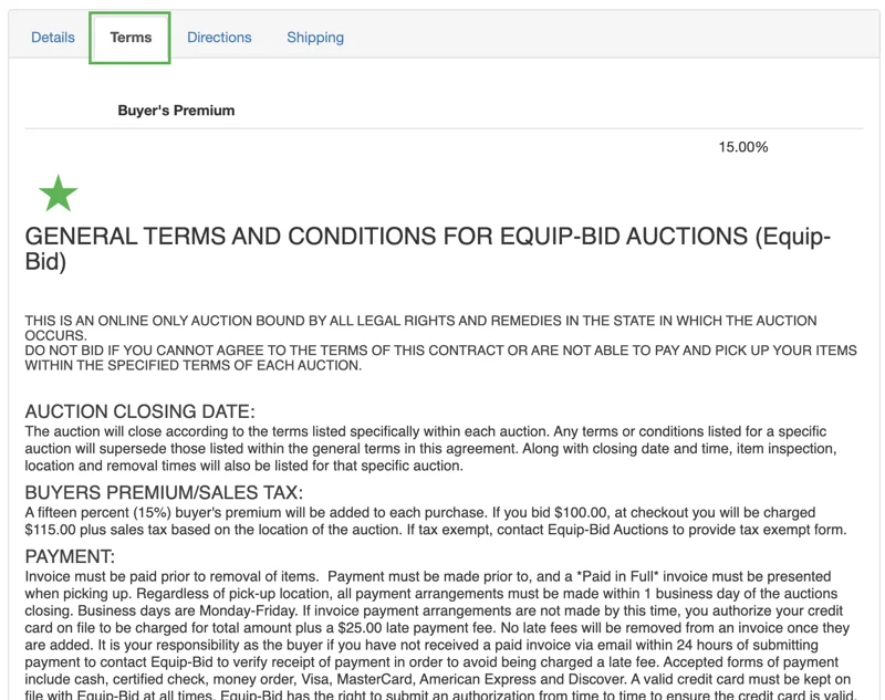 Removal date section screenshot