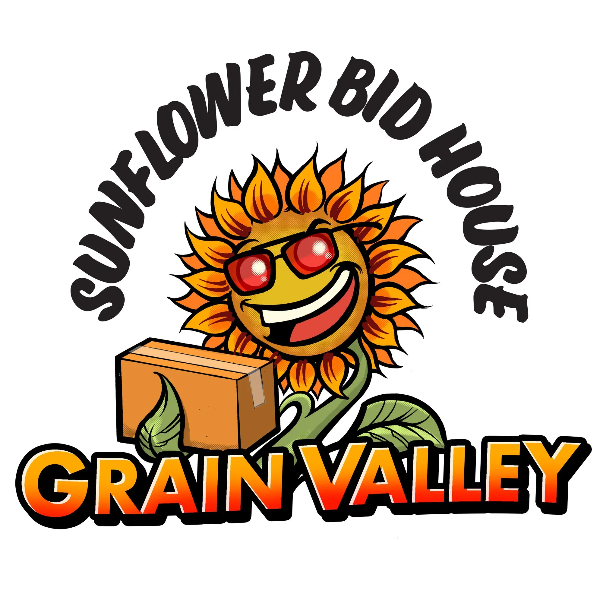 Sunflower Bid House Grain Valley logo